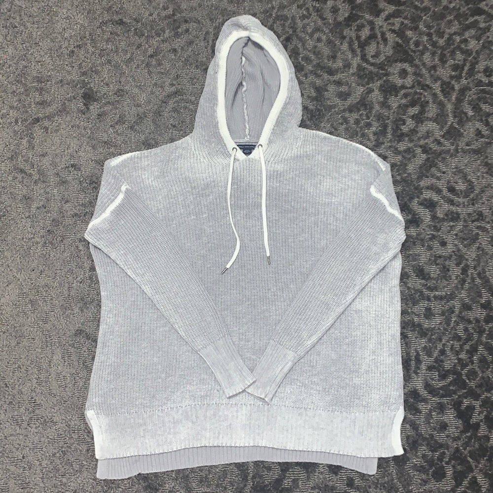 hoodie style grey sweater